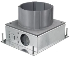 Hubbell (S1SFBAV) Floor Box System, One A/V Steel 1.5" Hub
