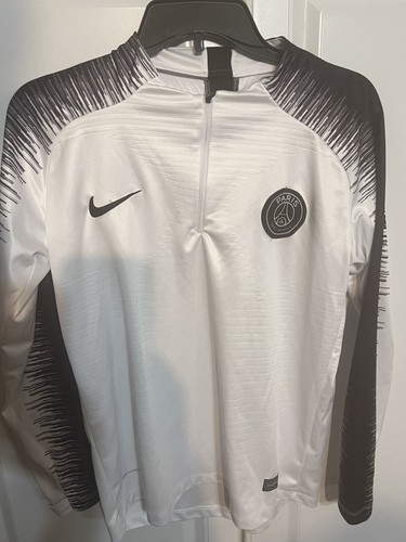 Nike Paris Saint-Germain Vaporknit Long Sleeve 1/4 Zip Football Shirt Small  | eBay