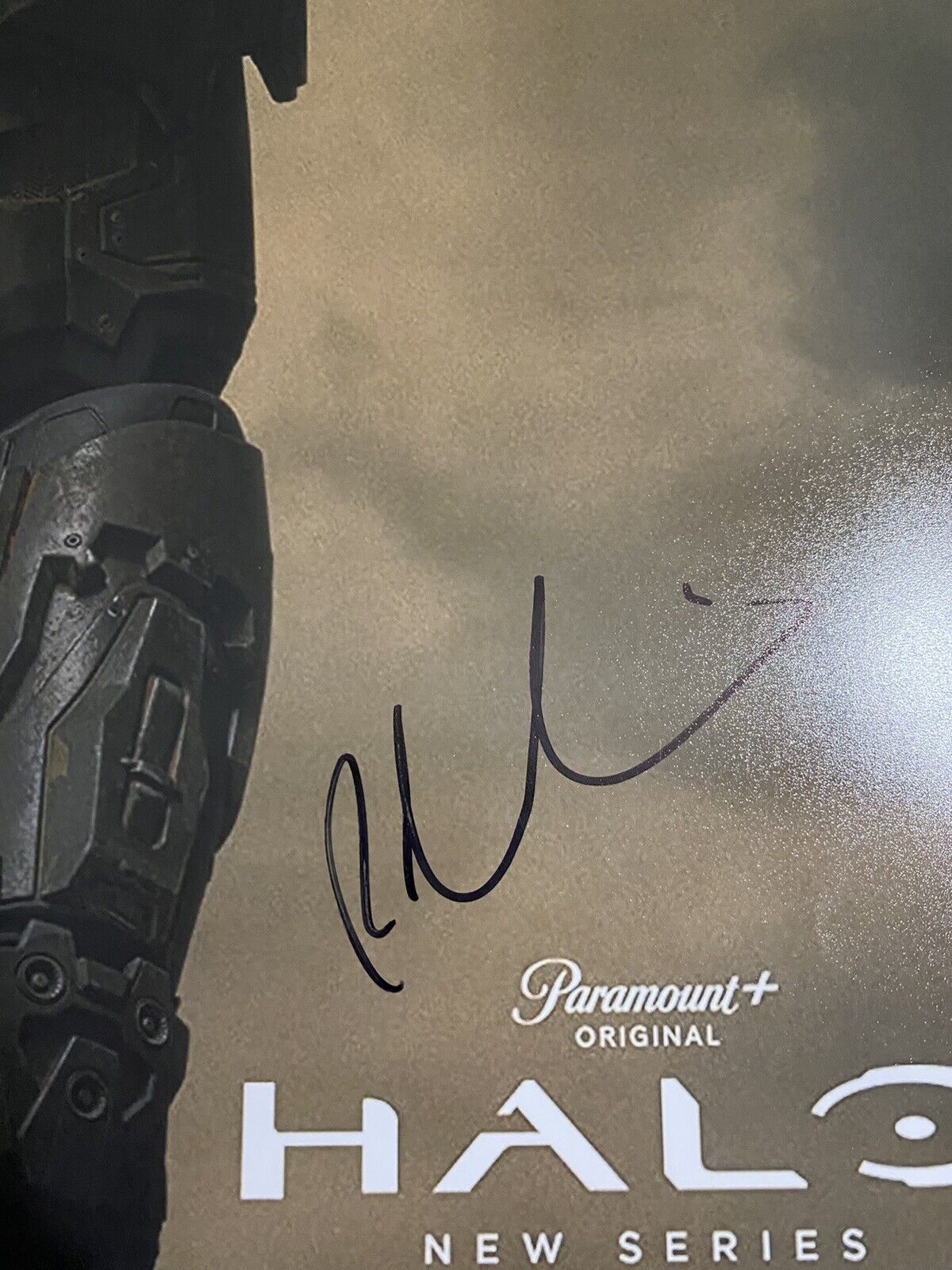 Pablo Schreiber signed Halo the Series poster photo cast x9