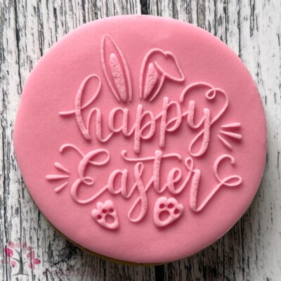 Frohe Ostern Prägestempel, Ausstecher, Fondant Cupcake, Backen *NEU*