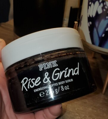 PINK Get Buzzed Rise and Grind Energizing Coffee Scrub New Sealed 8oz