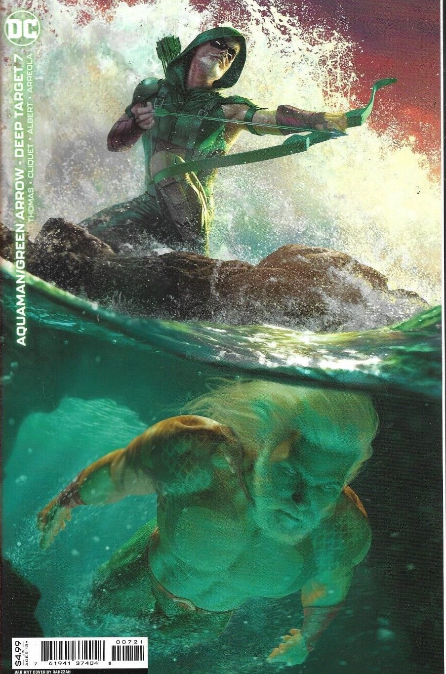 AQUAMAN / GREEN ARROW - DEEP TARGET (2021) #7 - Cardstock Variant - New (S)