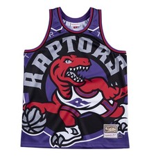 Men's Toronto Raptors NBA Mitchell Ness Purple Big Face Fashion Jersey Tank Top