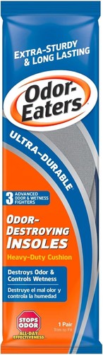 Odor-Eaters Ultra-Durable Insoles, 1 Pair – Shoe Odor & Foot Odor Eliminator,