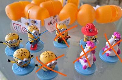 1x Minions  Mini Sammelfiguren von Surprise Drinks / Illumination Despicable Me