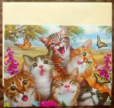 "Purr-Fect Wide Smiles" 1 Leanin Tree Friendship Card, New With 1 Envelope