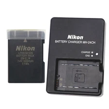 Original Nikon EN-EL14 Battery MH-24 Charger For D3300 D3400 D5500 D5600