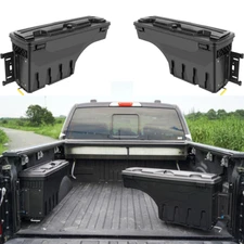 Fit For 15-24 Ford F150 Left+Right Side Swing Case Truck Bed Storage Tool Box