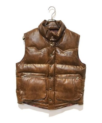 L Ballsy.Brothers Western Faux Leather Down Vest | eBay