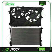 Electric Engine Radiator and Cooling Fan Assembly For 2010 2011 2012 Ford Flex