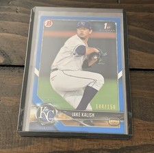2018 Bowman 1st Jake Kalish BP77 Blue 144/150 Kansas City Royals