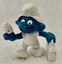 Smurfs - First Aid Smurf - Vintage PVC Figure - Peyo - Schleich - 1980