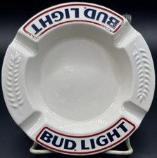 Bud Light Ceramic Ashtray By Haeger Made In USA Vintage.