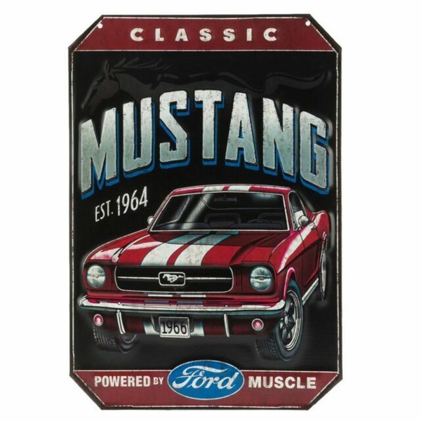 Classic 66 Mustang Embossed Tin Sign for sale online eBay