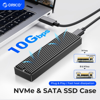 ORICO M.2 NVMe/SATA Gehäuse USB 3.2 GEN 2 6/10 Gbps M.2 SSD Gehäuse SSD Case