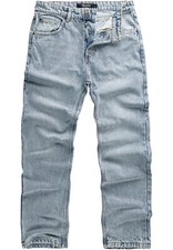 Herren Loose-Fit 90s Denim Jeans Hose Straight Baggy R7025