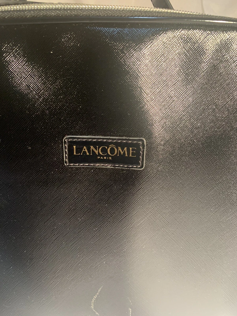 Lancome Paris Cosmetic Toiletry Makeup Black Travel Carryon Bag 11 x 12