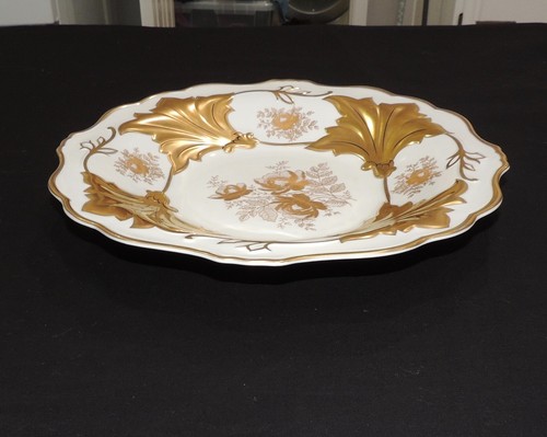 RARE 12.3/4" Echt Weimar White & Gold Plate Jutta 328 Germany NEW! - Picture 10 of 12