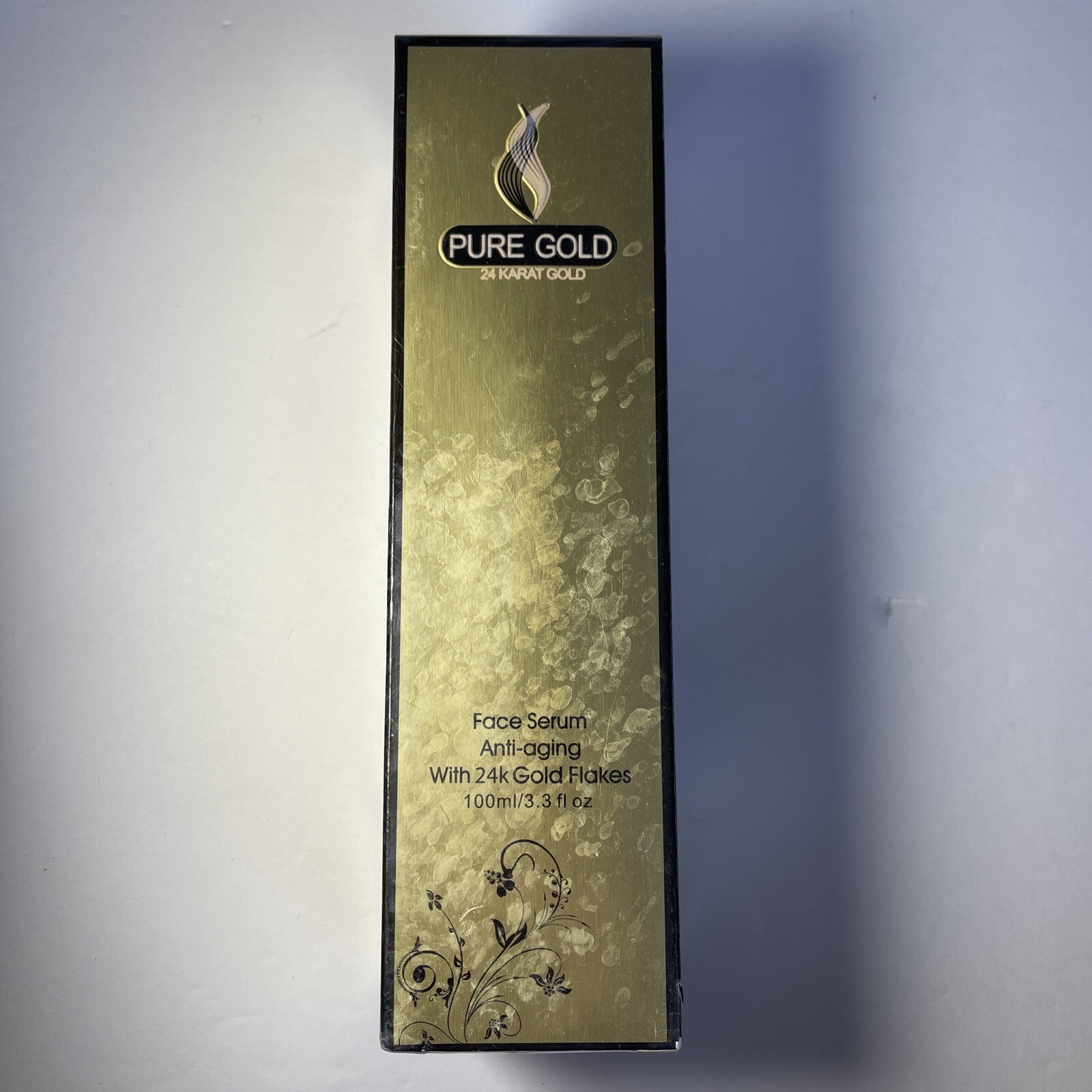 Pure Gold Anti-Aging Face Serum Fine Lines Treatment with 24K Gold Flakes