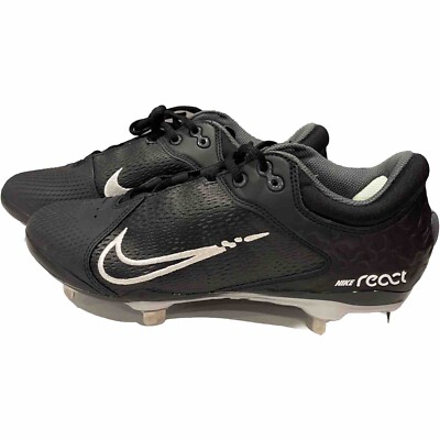 Women Nike Hyperdiamond 4 Elite Softball Cleats Black White CZ5917-005 Size 9.5
