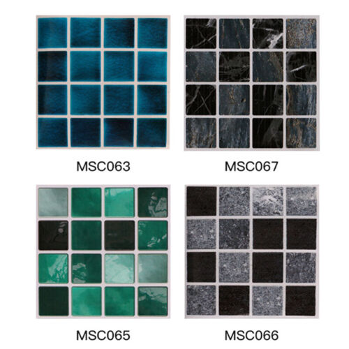 30Pcs Tile Stickers Kitchen Bathroom Splashback Backsplash Peel and Stick Mosaic - Afbeelding 1 van 16