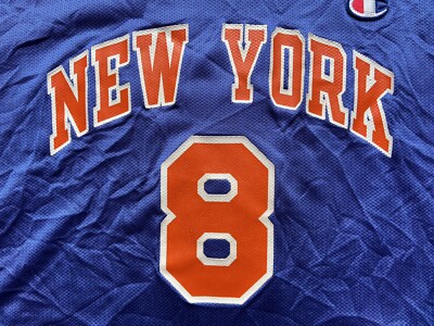 NEW YORK KNICKS BASKETBALL SHIRT JERSEY CHAMPION NBA LATRELL
