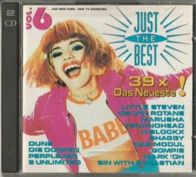 CD Album Sampler - Just the Best Vol. 6 - 2 CDs : Marusha, D:J:Bobo,E-rotik 1995