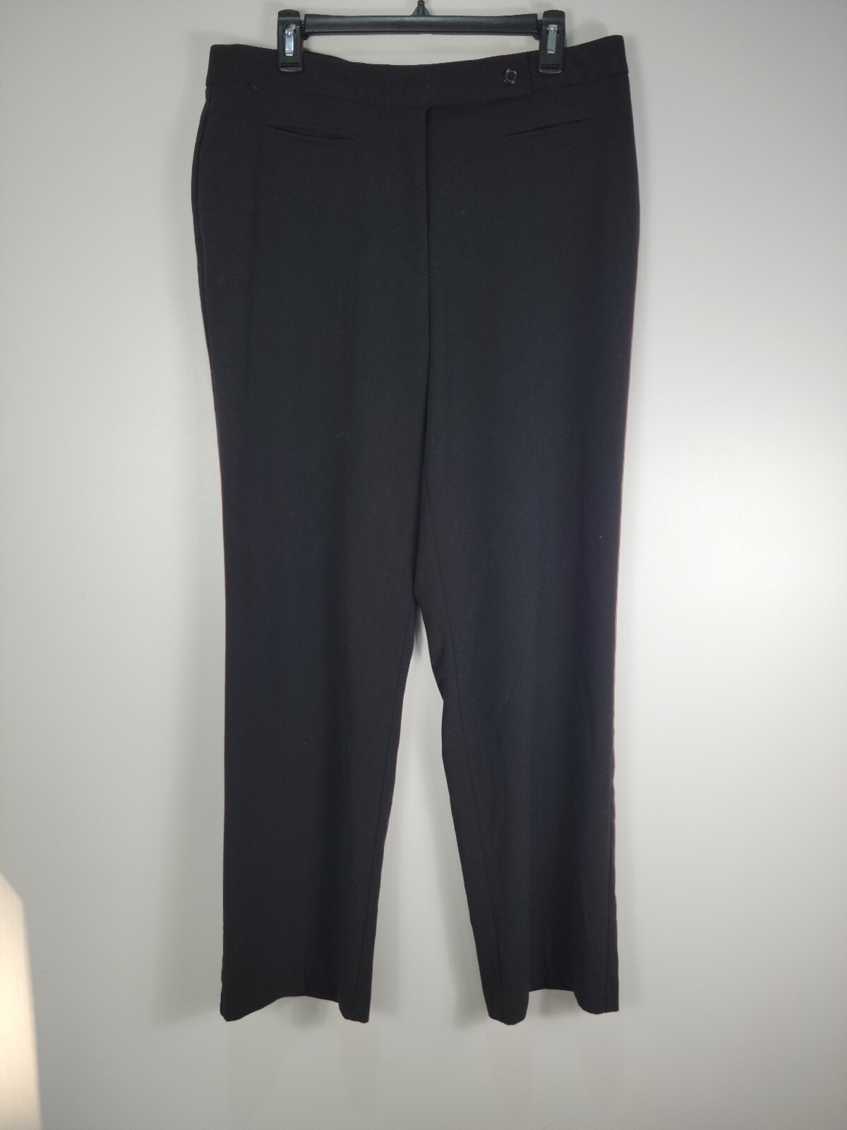 Counterparts Pants Womens Sz 16 Black Wide Leg Trousers Slacks 1514