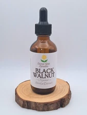 Black Walnut Hull Tincture, Extract, Bitter, Parasite, Detox, Organic Fresh