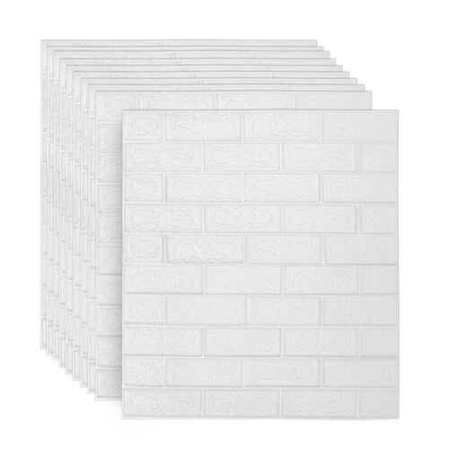 3D Tapete Wandpaneele Selbstklebend 10-50 Tlg Ziegel Wasserfest Wandaufkleber - Bild 12 von 14