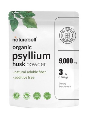 NatureBell Psyllium Husk Fiber Supplement, 9,000mg Per Serving,... FAST USA SHIP