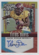 2015 Panini Prizm Collegiate Draft Picks Tie-Dye /49 Titus Davis #242 Auto 1u6