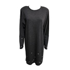Liz Claiborne Gray sweater dress large NWT