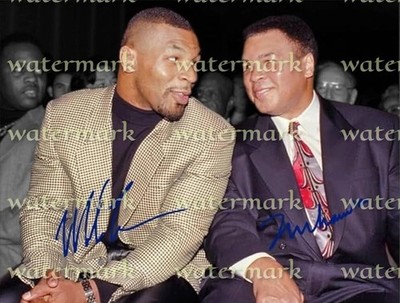 Mike Tyson & Muhammad Ali Boxlegende Dual Signiertes Foto Nachdruck 11''X8''. #4