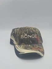 Bunge Soybeans Hat Exporter Embroidered Logo Adjustable Cap Agribusiness Camo