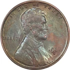 1931-S Choice BU BN Key Date Lincoln Cent, Colorful Toned, Start 99c No Res!