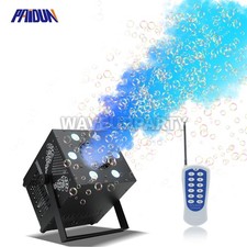PAIDUN RGBW Smoke Fog Bubble Machine DMX Remote Wedding Party Show Event Effect