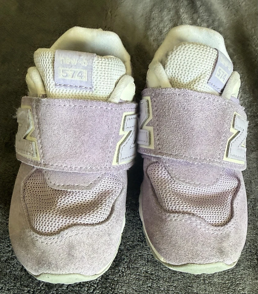 New balance Toddler Size 7 Easy On/off Purple - Image 3 of 4