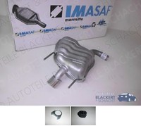 Imasaf ESD Auspuff Endtopf für Alfa 159+SW Diesel 1.8 TBI+2.2 JTS+2.4 Jtdm Links