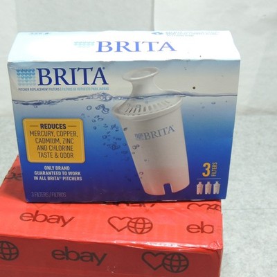 Brita Pitcher Replacement Filters 3 Filters | New in Sealed Box