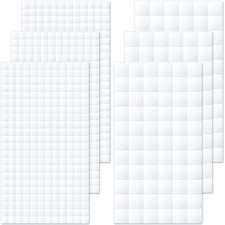 6 Sheets Foam Adhesive Squares, 990Pcs Total Double Sided Self Adhesive Circles,