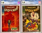 Amazing Spider-Man # 50 & # 51 - CGC 7.0s - 1st App. Kingpin & 1st Kingpin cover