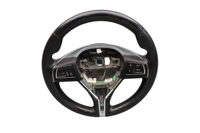 14-20 Maserati Ghibli Front Left Side Wheel Black Leather w/ Control Switch Oem