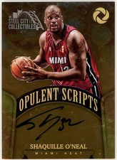 Shaquille O'Neal 2017-18 Panini Opulence Opulent Scripts Autograph Card 06/10