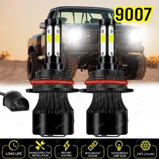 4 Sides 9007 Hilo Led Headlight Bulbs Kit For Ford F150 F250 F350 Super Duty