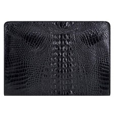 Crocodile Pattern Clutch Purse Oversized PU Leather Envelope Clutch Evening H...