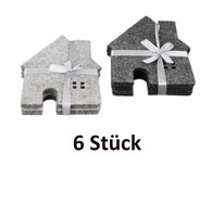 Filz Untersetzer Haus Ideal Als Einzug Geschenk, 6 StüCk, Restposten Gilde