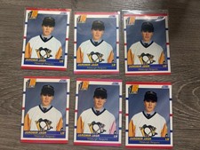 (6) 1990-91 Score #428 Jaromir Jagr Pittsburgh Penguins Rookie Hockey Cards