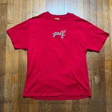 Golf Wang Tyler the Creator Logo Speed Flog Gnaw Rap Shirt Red XL