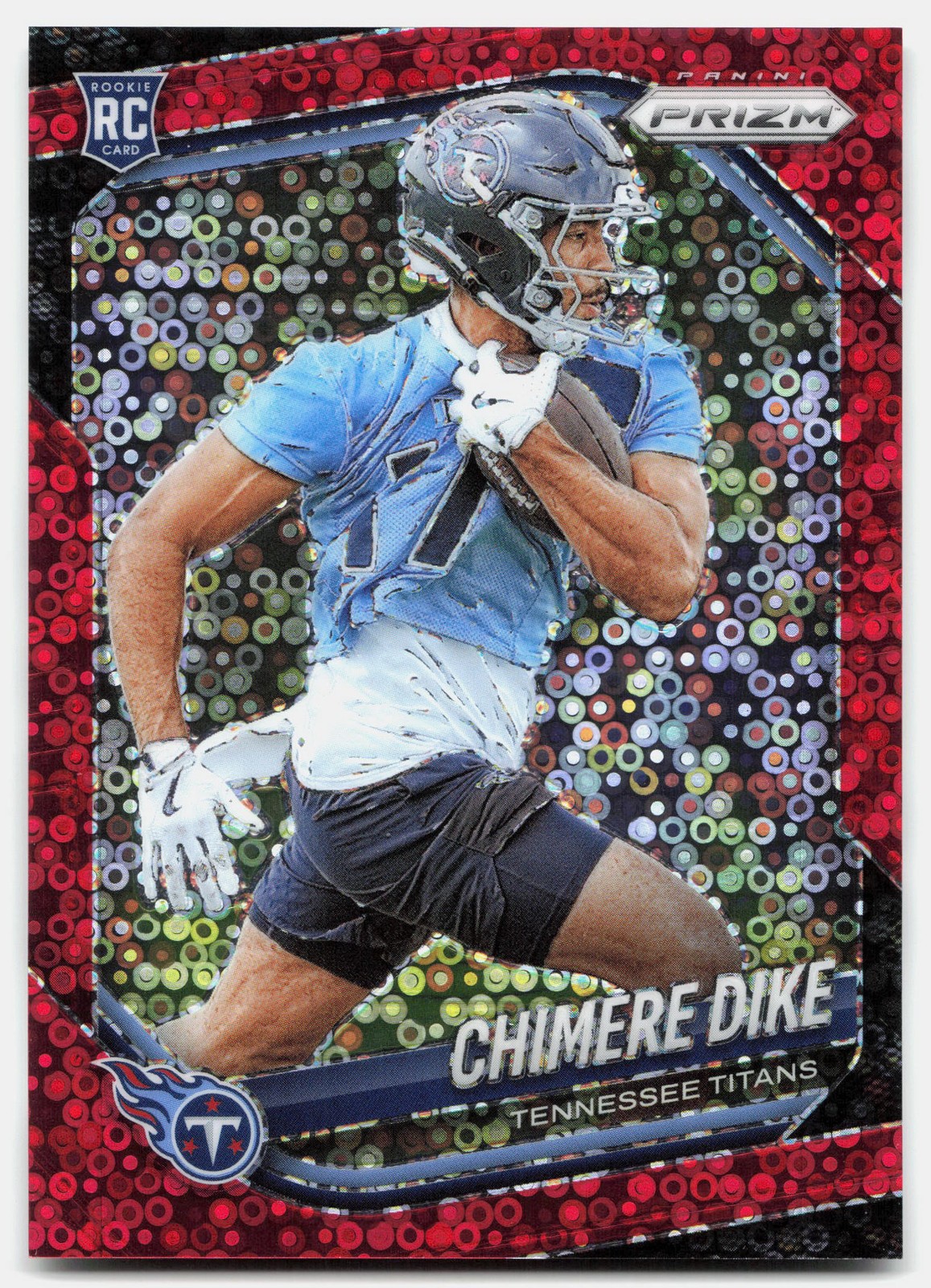 2025 Panini Prizm #396 Chimere Dike No Huddle Red #/99